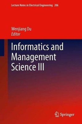 Informatics and Management Science III - 9781447161882