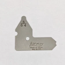 Lufkin 5/64" Radius Gage S-77 USA