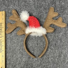 Festive Reindeer Antlers Headband Unisex One Size Holiday Christmas Costume Fun