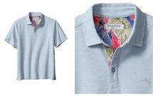 Tommy Bahama Mens 5 o clock Polo Shirt in Light Sky Size Small