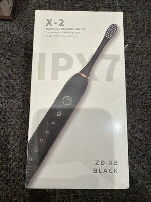 X-2 Sonic Electric Toothbrush, IPX7, Black and Pink , ZD-X2 Fast Charging Sealed