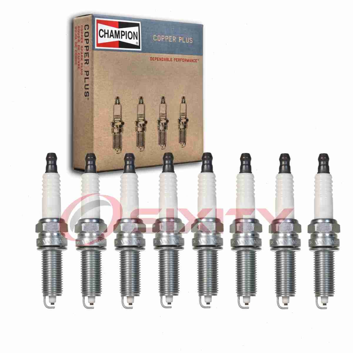 8 pc Champion Copper Plus Spark Plugs for 2017-2019 Genesis G90 5.0L V8 ww