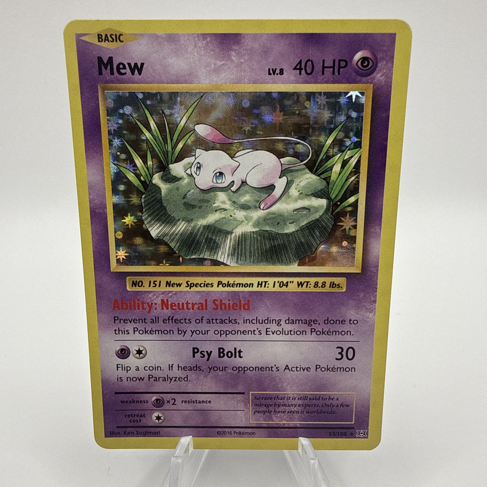 Mew Holo 53/108 – XY Evolutions – Near Mint (NM)