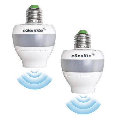 Eleding Motion Sensor Retrofit Light Socket Adapter   Radar Motion Screw Base fo