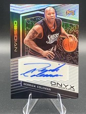 2019-20 Panini Obsidian - Onyx Autographs Derrick Coleman #OA-DCM /99 (AU)