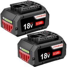 2PACK For BOSCH BAT609 CORE 18 Volt 8.0Ah High Performance Battery BAT618 Li-ion