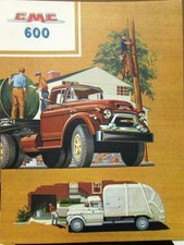 1958 Gmc 600 Truck Series Color Sales Brochure Folder Original