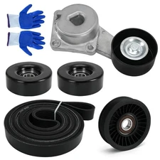 90K-38274A Serpentine Belt Drive Kit Tensioner & Idler Pulley Fits 90K-38274 