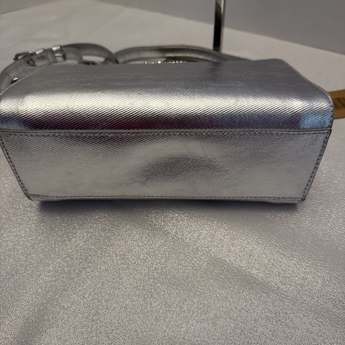 STEVE MADDEN Crossbody Handbag - SILVER METALLIC BLEXI - Brand-New w/tag - Picture 8 of 12