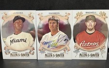 2021 Topps Allen & Ginter Chrome. Sanchez, Canseco, Bagwell.