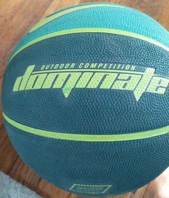 Nike Outdoor Competition Dominate Basketball 29.5in Light Dark Green Ball 