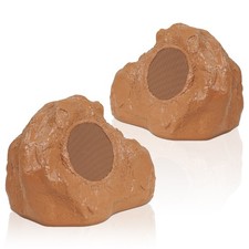 Sound Town 2-Pack 5.25" IP56 Weatherproof Outdoor Rock Speakers ROCK-52BR-PAIR 