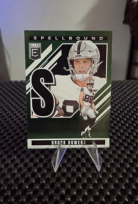 2025 Panini Donruss Elite - #25 Spellbound  S  Green Brock Bowers ~LV Raiders