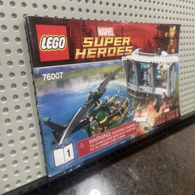 LEGO Marvel 76007 Iron Man Malibu Mansion Attack Instructions + Comic Book