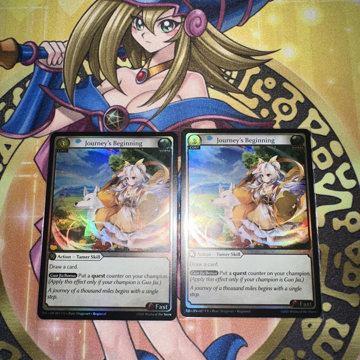 Grand Archive HVN sapphire pack Foil Journey's Beginning X2