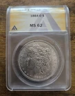 1884 O Morgan Dollar ANACS MS62