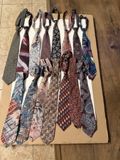 15 Italian All Silk Handmade Ties Lot