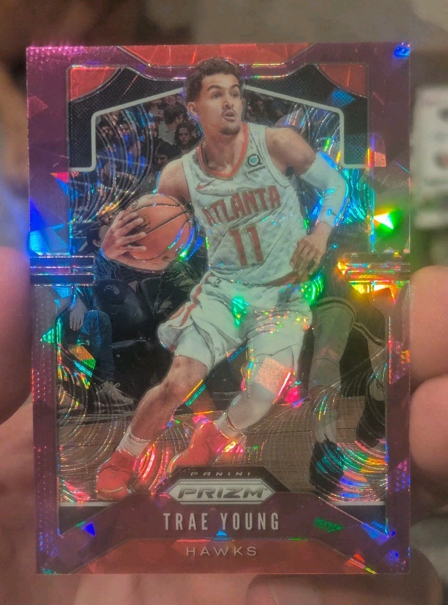 2019-20 Panini Prizm - Trae Young #31 Purple Ice Prizm /149