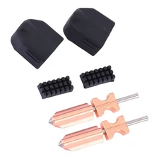 2 Pcs 0.4mm Hotend Kit Metal Extruder Quick Nozzle With Silicone Cover And Brush