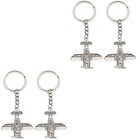  4 stücke Schlüsselringe Flugzeug Keychain Rucksack Anhänger Schlüsselhalter