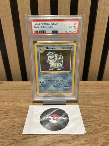PSA 6 Blastoise 2/102 Base Set Pokemon Card MINT