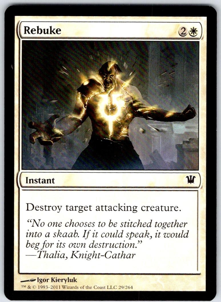 Rebuke 29 Common Innistrad Magic: The Gathering Near Mint