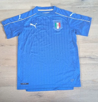PUMA Italie Maillot de Foot Garçon Taille 13/14 ans Soccer Sport T-Shirt 2016 - Photo 1/4