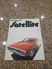 1972 Plymouth Satellite Road Runner Sales Brochure Booklet Old Catalog Original