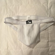 McDavid Men's Jockstrap Mesh Polyester Blend White Stretch Size S