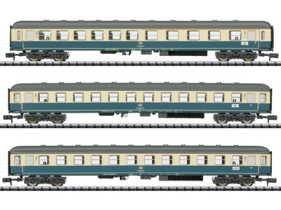 Minitrix 15639 - Personenwagen Set Schnellzugwagen DB Ep.IV 3-teilig - Spur N