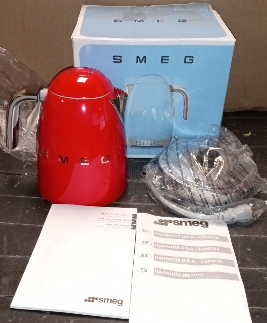 Smeg KLF02RDUS 50's Retro Style Aesthetic Electric Tea Kettle. eBay