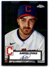 2021 Topps Chrome Platinum Anniversary #411 Aaron Civale  Cleveland Indians