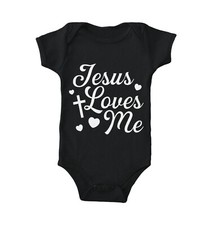 Jesus Loves Me - Religious Cross God Christ Love Church Bodysuit