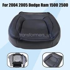 2004 2005 For Dodge Ram 1500 Driver Side Bottom Leather Seat Cover Black
