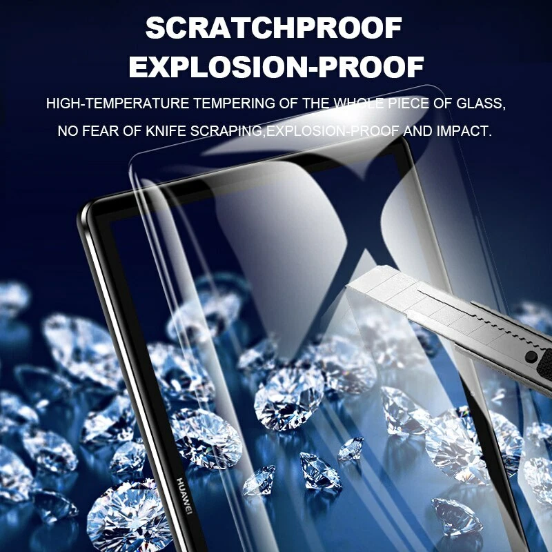 Vidro temperado borda curva 9D para Huawei MediaPad M5 lite Pro M6 10.8 8.4 M3 - Imagem 3 de 4