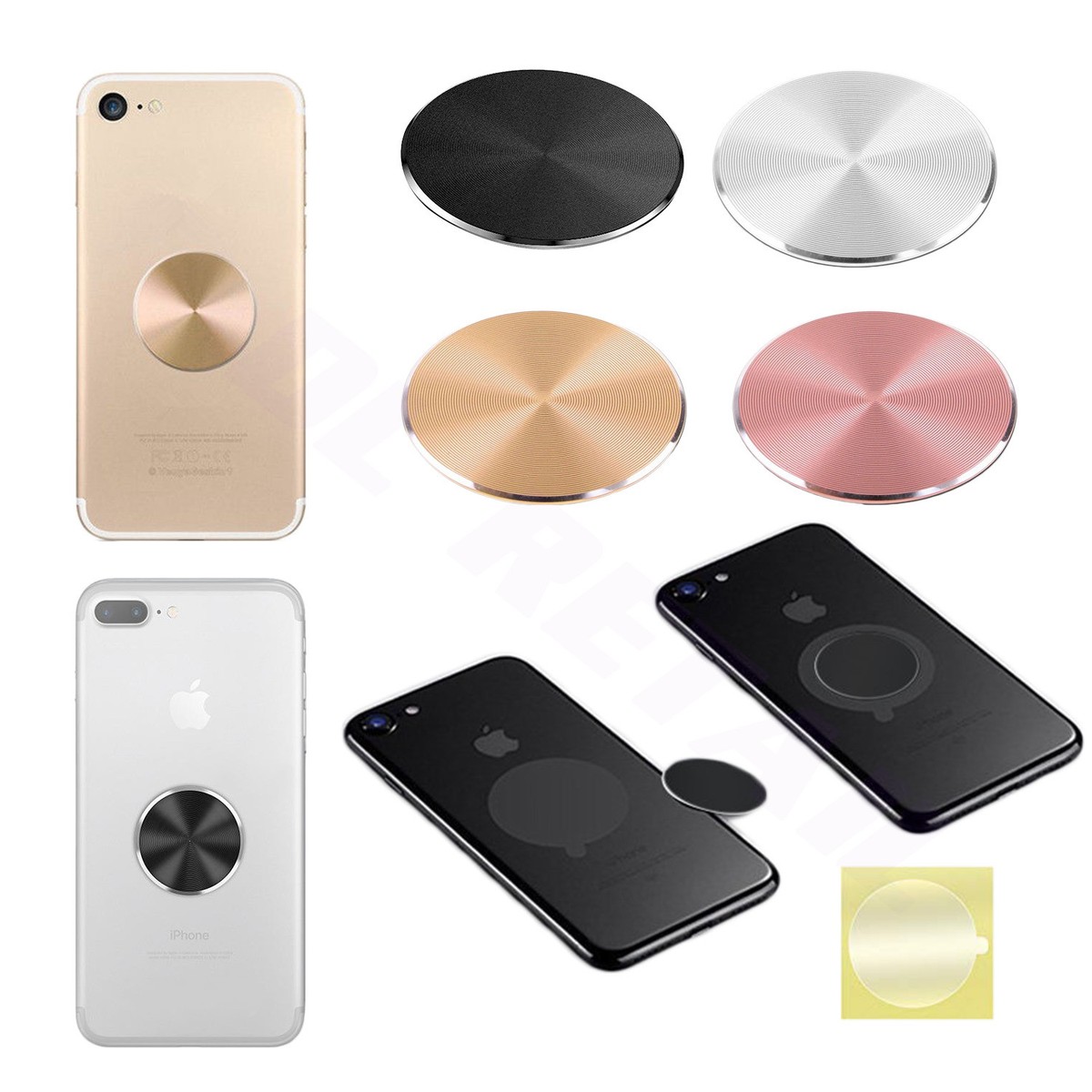 Metal Plate Magnetic Circle For Phone 16 Pack Silver Metal Plates