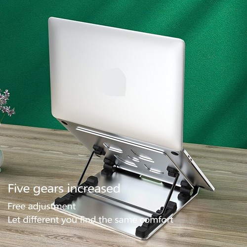 Ergonomic Aluminum Laptop Stand with Heat-Vent Laptop Lifting for 99% Laptops - Photo 4/7