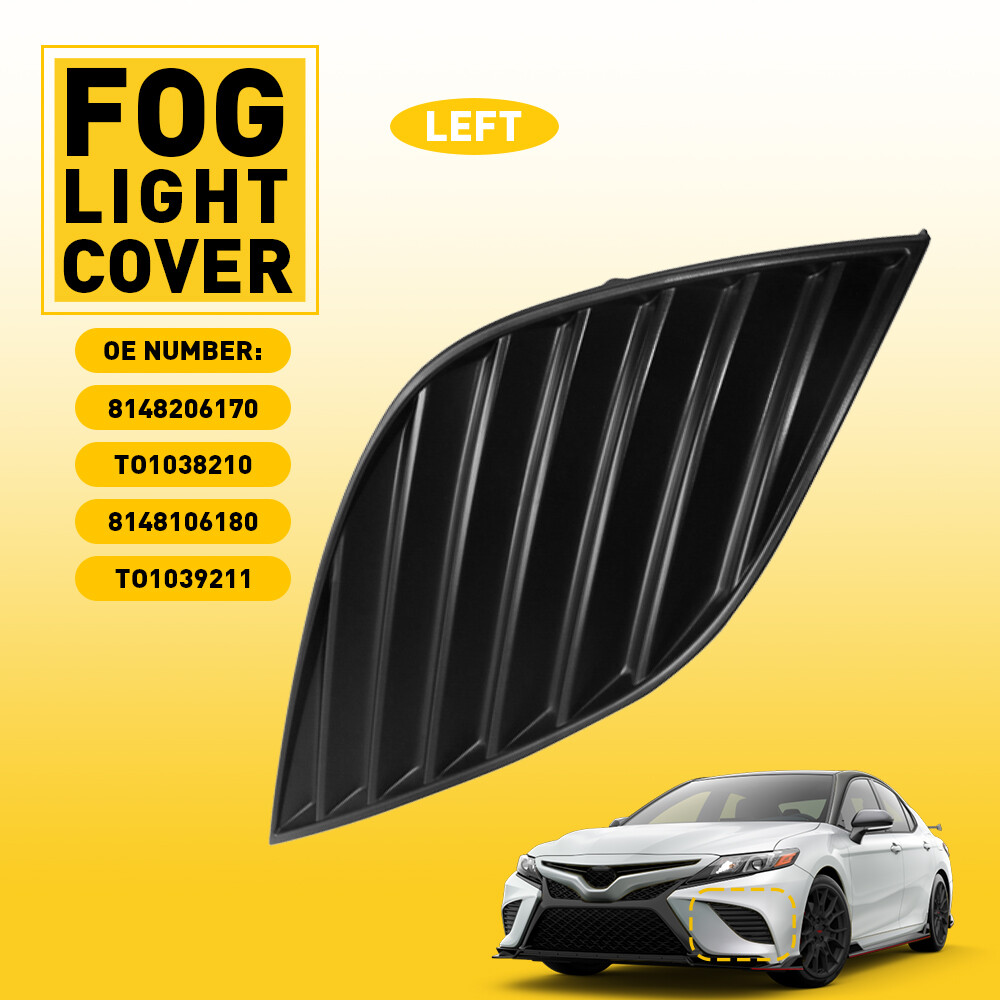 Front Bumper Fog Cover Housing Light Left Driver For Toyota Camry TRD 2019-2021