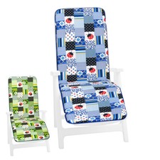 Coussin Longues Fauteuil Souple Repose-Pied Pliant Maison Jardin Coccinelle