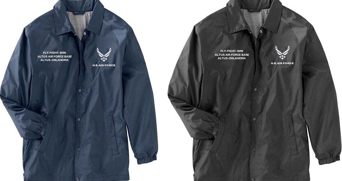 ALTUS AIR FORCE BASE* ALTUS-OKLAHOMA* CHAQUETA BORDADA*LICENCIA OFICIAL