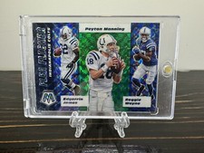 2020 Panini Mosaic Colts Flea Flicker Green Prizm Peyton Manning James Wayne FF9
