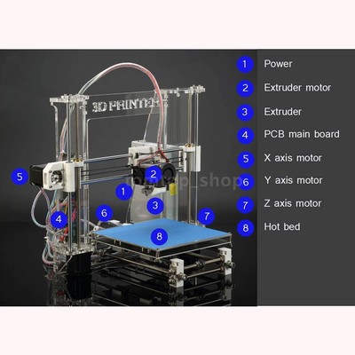 Reprap Prusa I3 3D Printer DIY KIT Exclusive Injection Molded Education UK Best Price Reprap Prusa I3 3D Printer DIY KIT Exclusive Injection Molded Education UK Best Price
