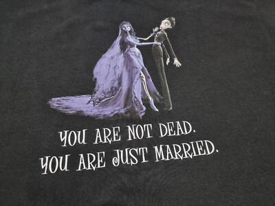 Tim Burton's Corpse Bride Tシャツ 00s Vintage 2005 TIM BURTON CORPSE BRIDE MOVIE Animation Shirt L 22*29