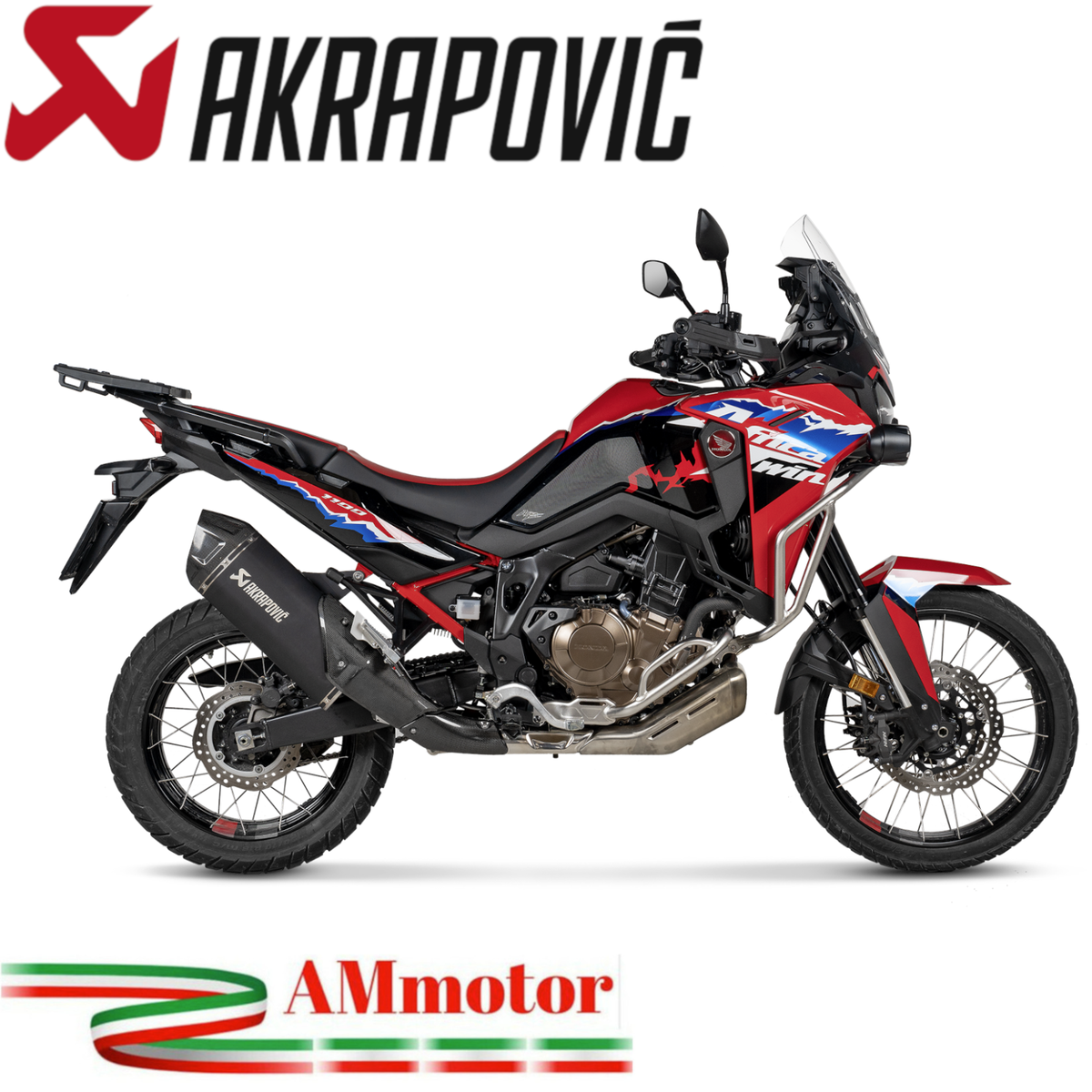 Akrapovic Honda Africa Twin 1100 2025 Exhaust Motorcycle Titanium