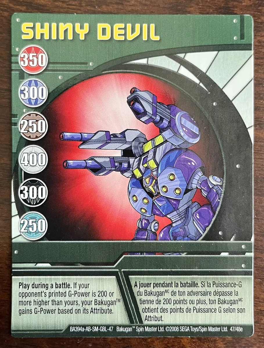 Bakugan SHINY DEVIL Green Ability Card Battle Brawlers 47/48e