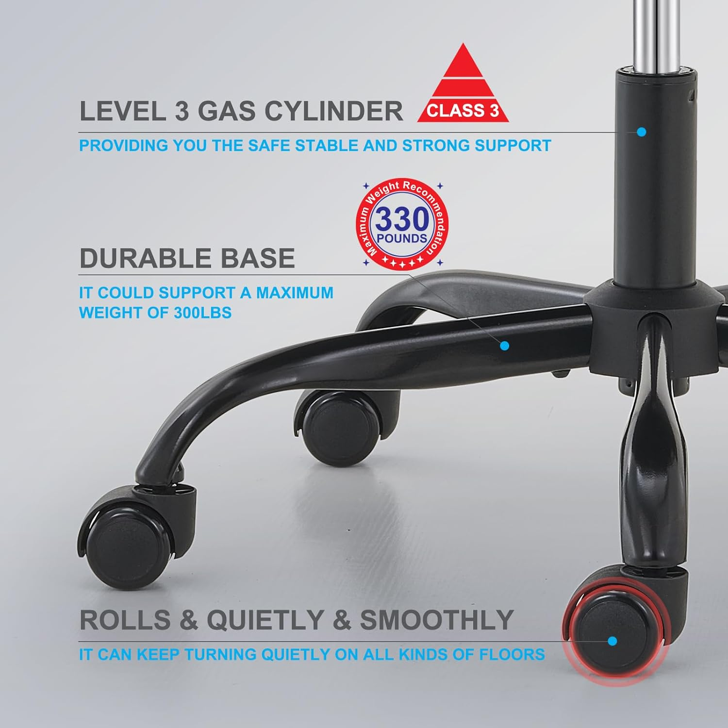 TRALT Office Chair Ergonomic Desk Chair, 330 LBS Home Mesh Office Desk