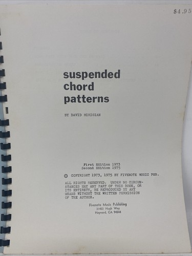 Vintage Suspended Chord Patterns By David Mirigian 1975 - Bild 2 von 3