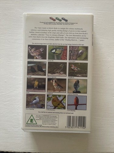 5 x The Video Guide To British Birds Volumes 1-5 VHS Video Tapes (1994) - Picture 12 of 12