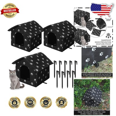 Lightweight Weatherproof Cat House - Stylish and Comfortable Shelter Solution