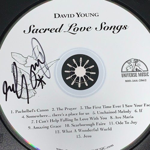 David Young - Sacred Love Songs (AUTOGRAPHED CD) - Picture 3 of 3